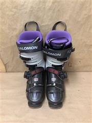 SALOMON SHIFT PRO ALPHA WOMENS BLACK/PURPLE SKI BOOTS-MP 25/25.5